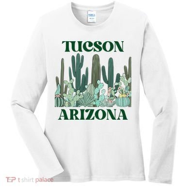 Green Tucson Arizona Cactus Great Gift Women's Long Sleeve Shirt
