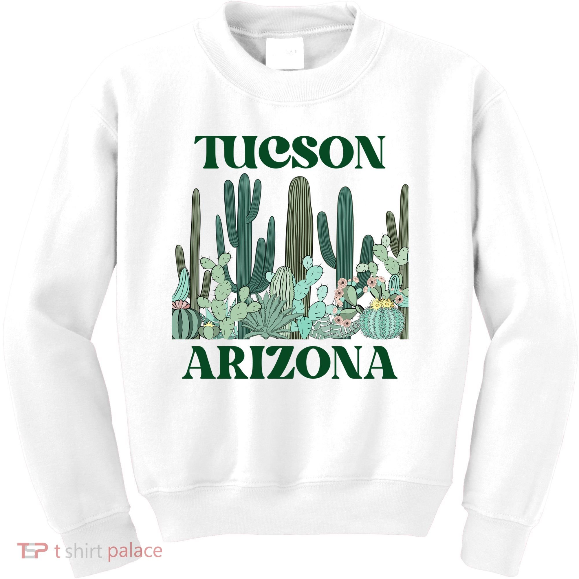 Green Tucson Arizona Cactus Great Gift Kids Sweatshirt