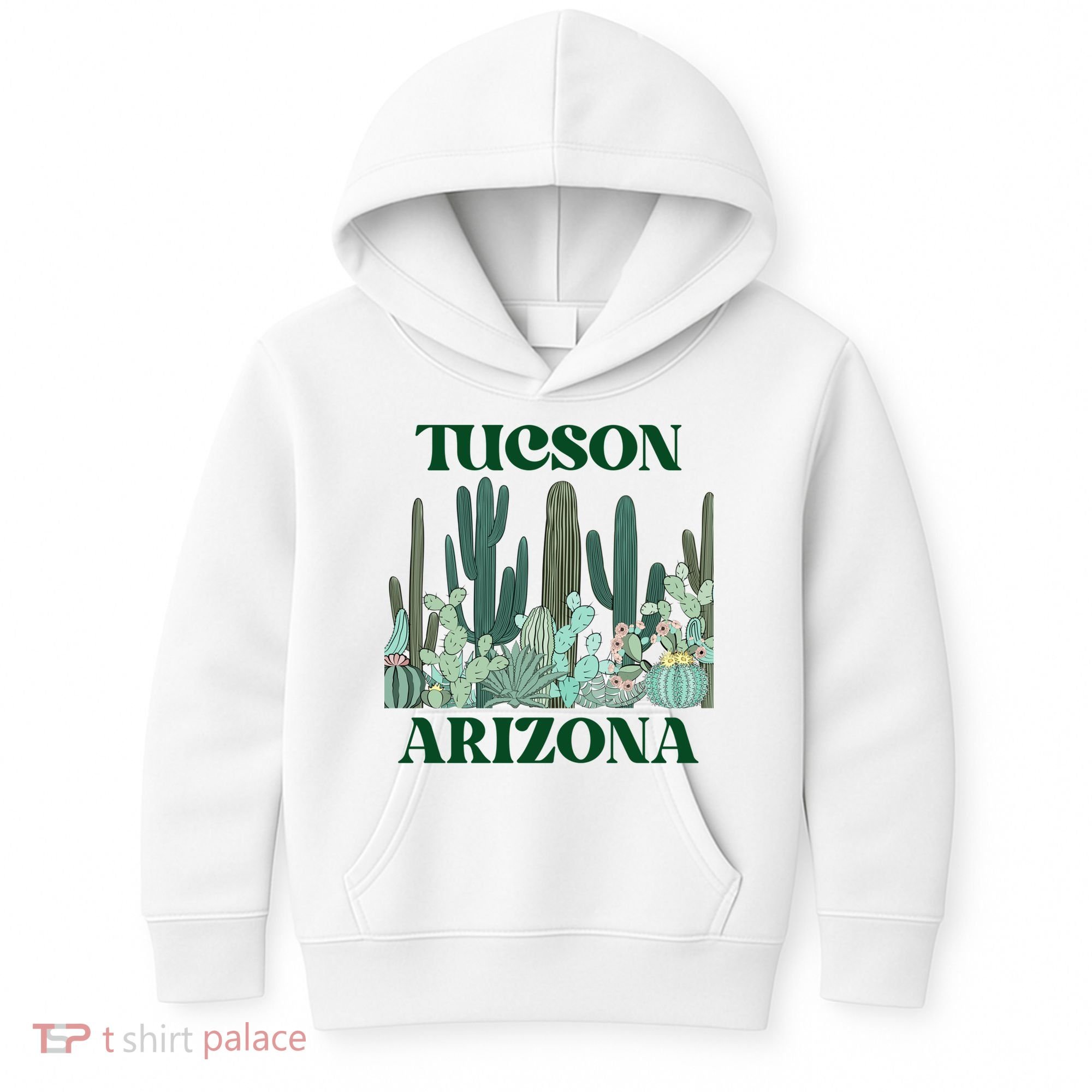 Green Tucson Arizona Cactus Great Gift Kids Hoodie