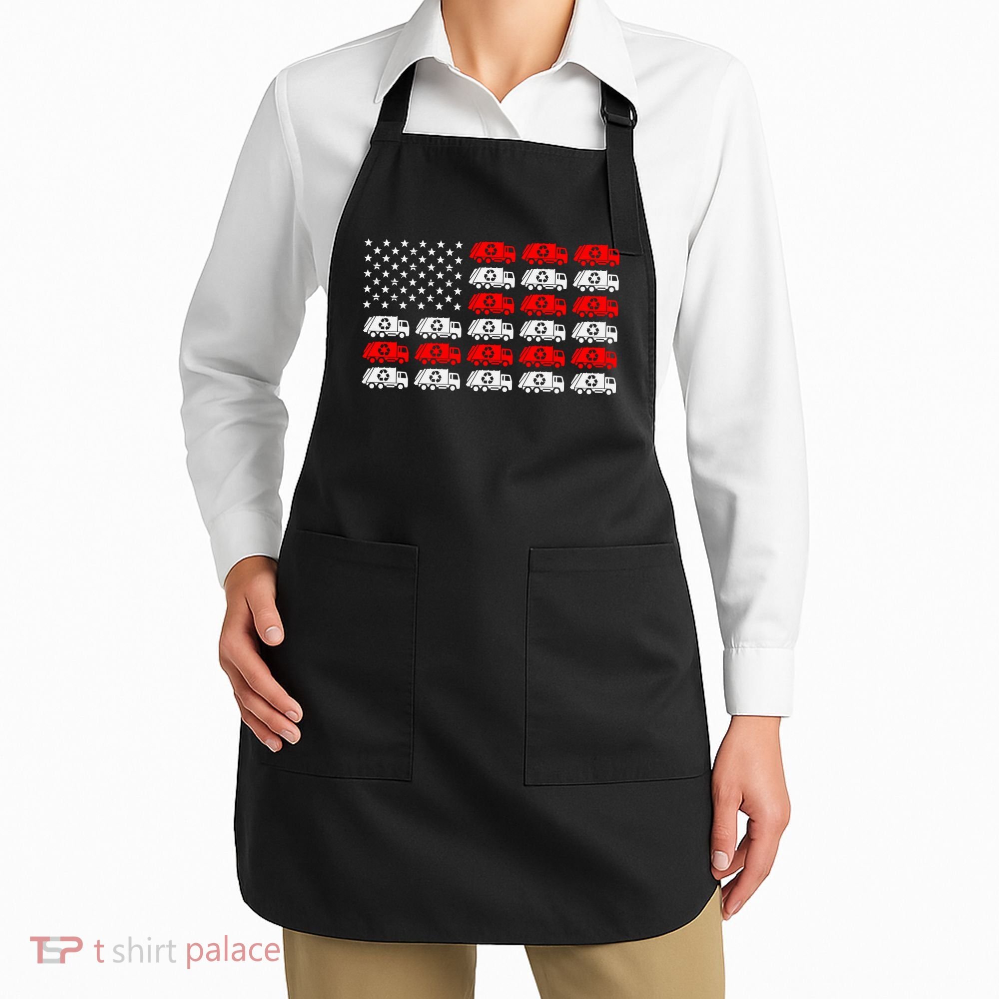 Garbage Trump American Flag Vote Trump Apron
