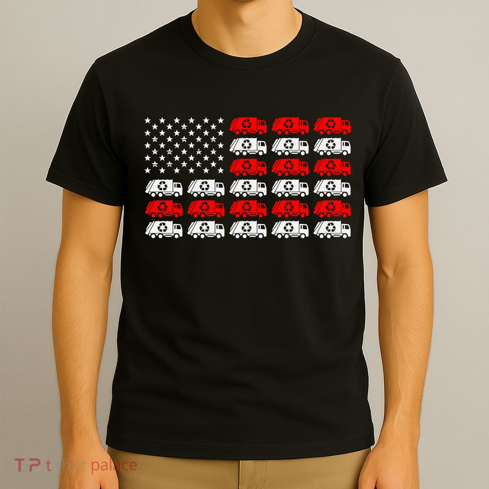 Garbage Trump American Flag Vote Trump T-Shirt