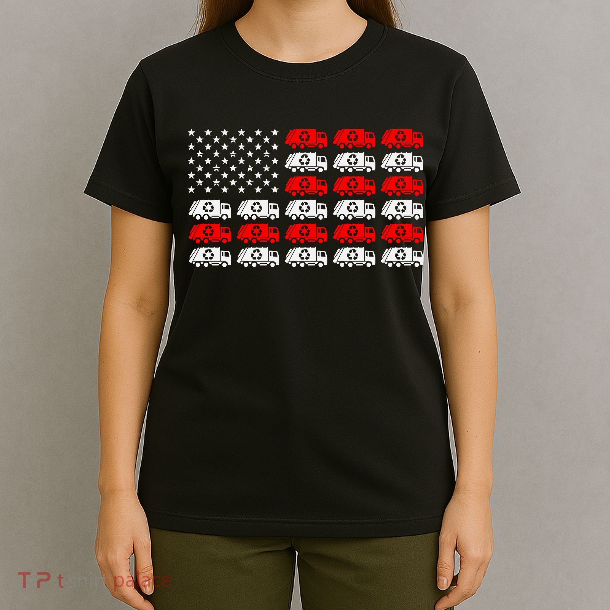 Garbage Trump American Flag Vote Trump T-Shirt