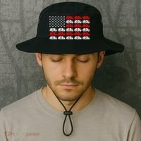 Garbage Trump American Flag Vote Trump Bucket Hat thumb 2