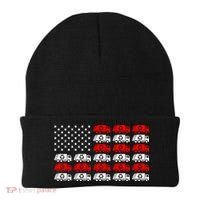 Garbage Trump American Flag Vote Trump Beanie thumb 0