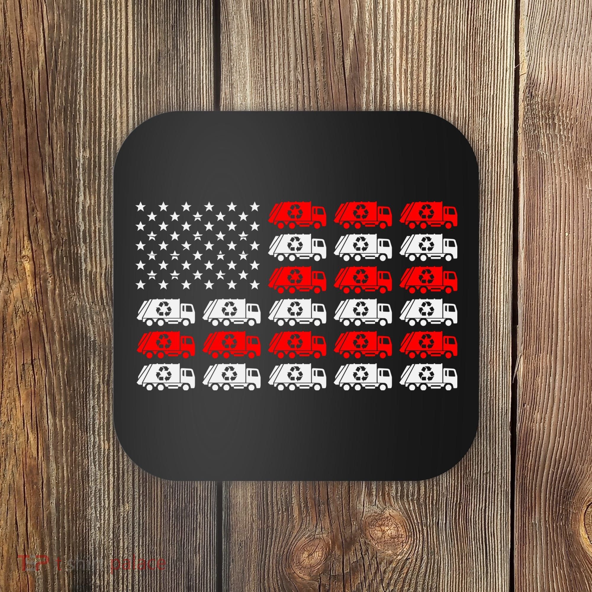 Garbage Trump American Flag Vote Trump Coaster