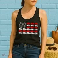Garbage Trump American Flag Vote Trump Women's Tank Top thumb 2