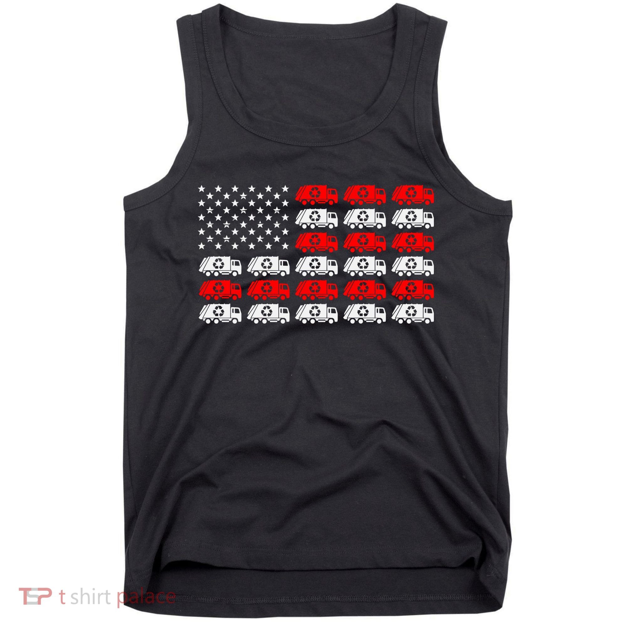 Garbage Trump American Flag Vote Trump Tank Top