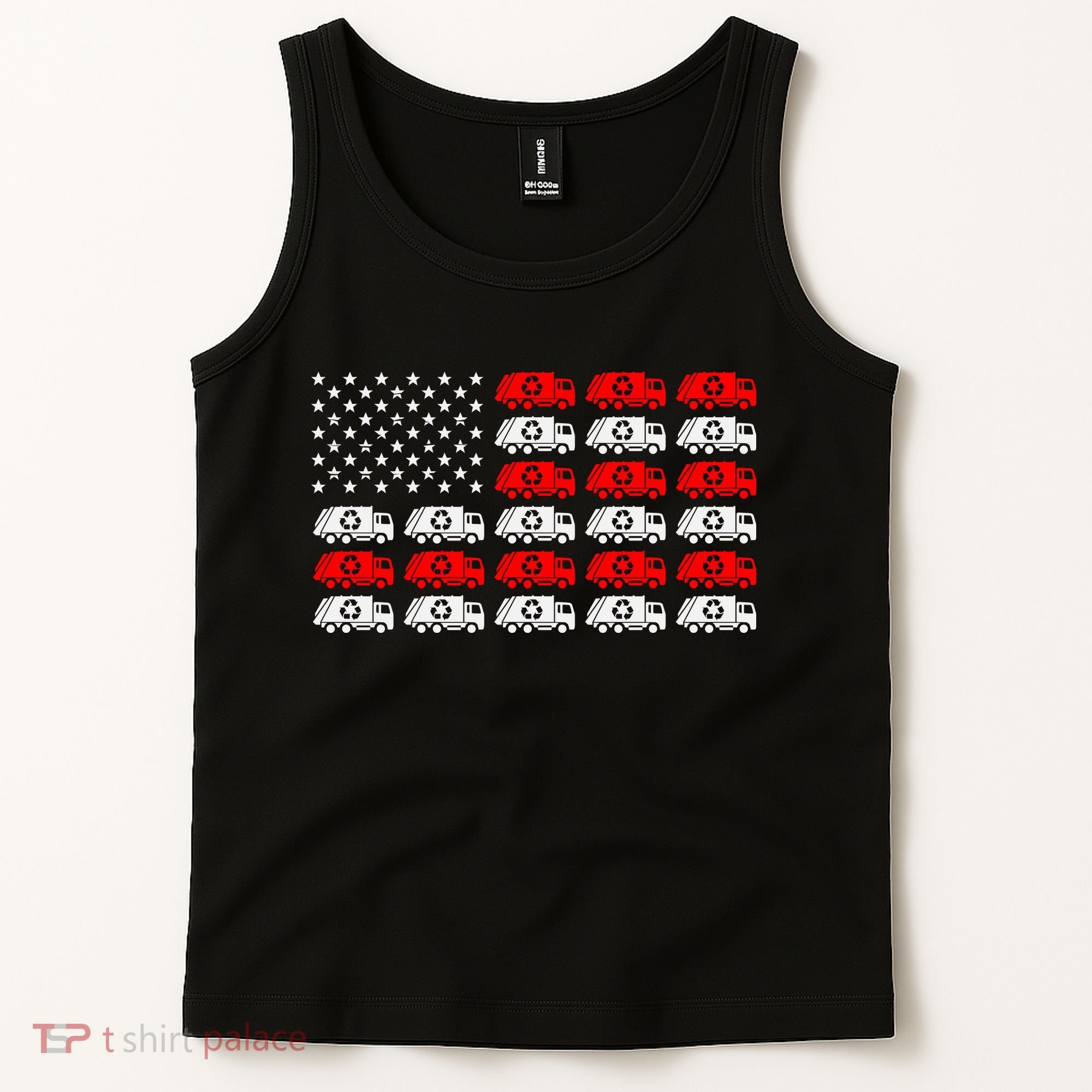 Garbage Trump American Flag Vote Trump Tank Top