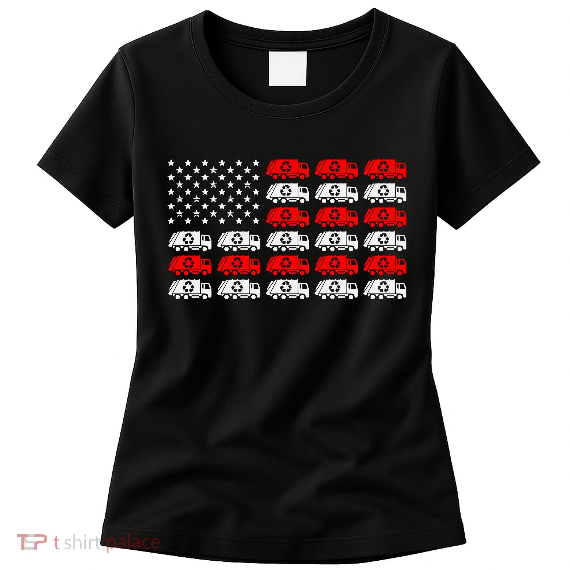 Garbage Trump American Flag Vote Trump Women's T-Shirt