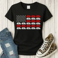 Garbage Trump American Flag Vote Trump Women's T-Shirt thumb 3