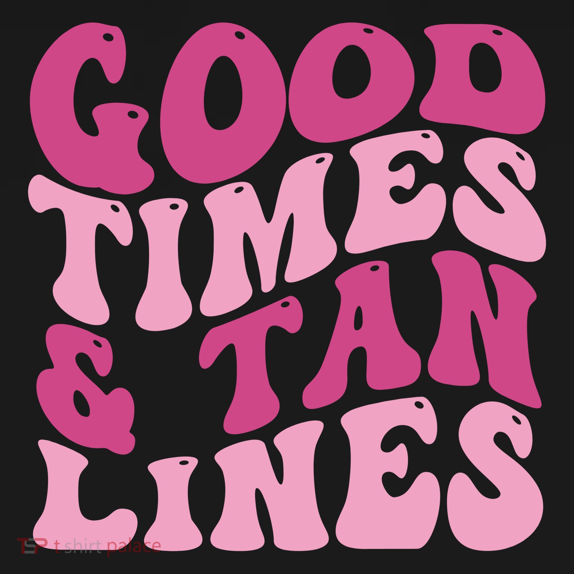 Good Times And Tan Lines Summer Groovy Coaster