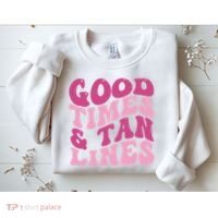 Good Times And Tan Lines Summer Groovy Sweatshirt thumb 2