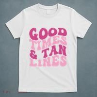 Good Times And Tan Lines Summer Groovy T-Shirt thumb 5