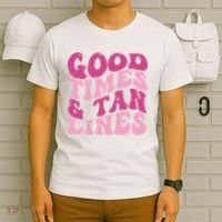 Good Times And Tan Lines Summer Groovy T-Shirt thumb 6