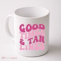 Good Times And Tan Lines Summer Groovy Coffee Mug thumb 0