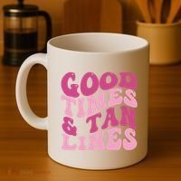 Good Times And Tan Lines Summer Groovy Coffee Mug thumb 4