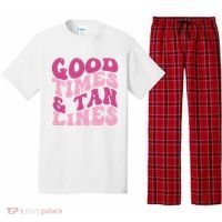 Good Times And Tan Lines Summer Groovy Pajama Set thumb 0