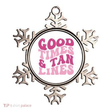 Good Times And Tan Lines Summer Groovy Ornament
