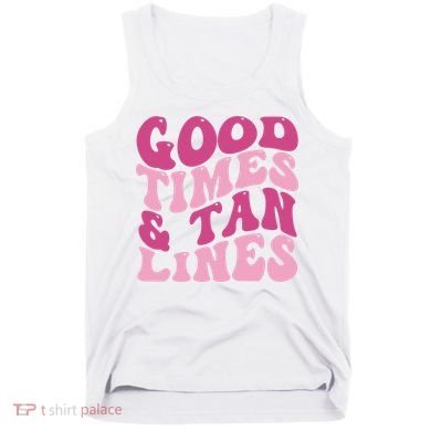 Good Times And Tan Lines Summer Groovy Tank Top