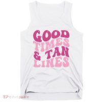 Good Times And Tan Lines Summer Groovy Tank Top thumb 0