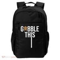 Gobble This Arrow Funny Thanksgiving Holiday Backpack thumb 0