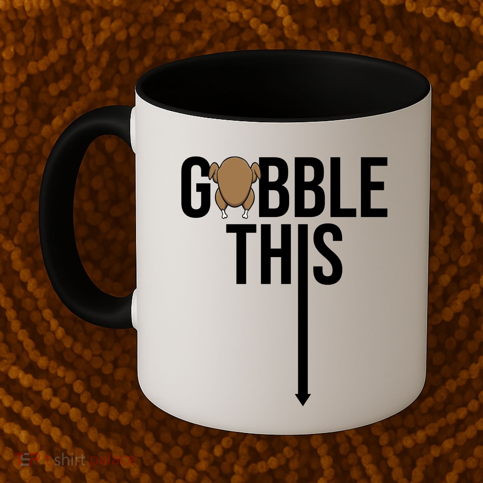 Gobble This Arrow Funny Thanksgiving Holiday Coffee Mug
