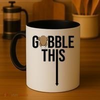 Gobble This Arrow Funny Thanksgiving Holiday Coffee Mug thumb 4