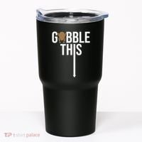 Gobble This Arrow Funny Thanksgiving Holiday Tumbler thumb 0