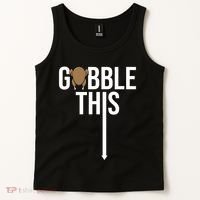 Gobble This Arrow Funny Thanksgiving Holiday Tank Top thumb 2