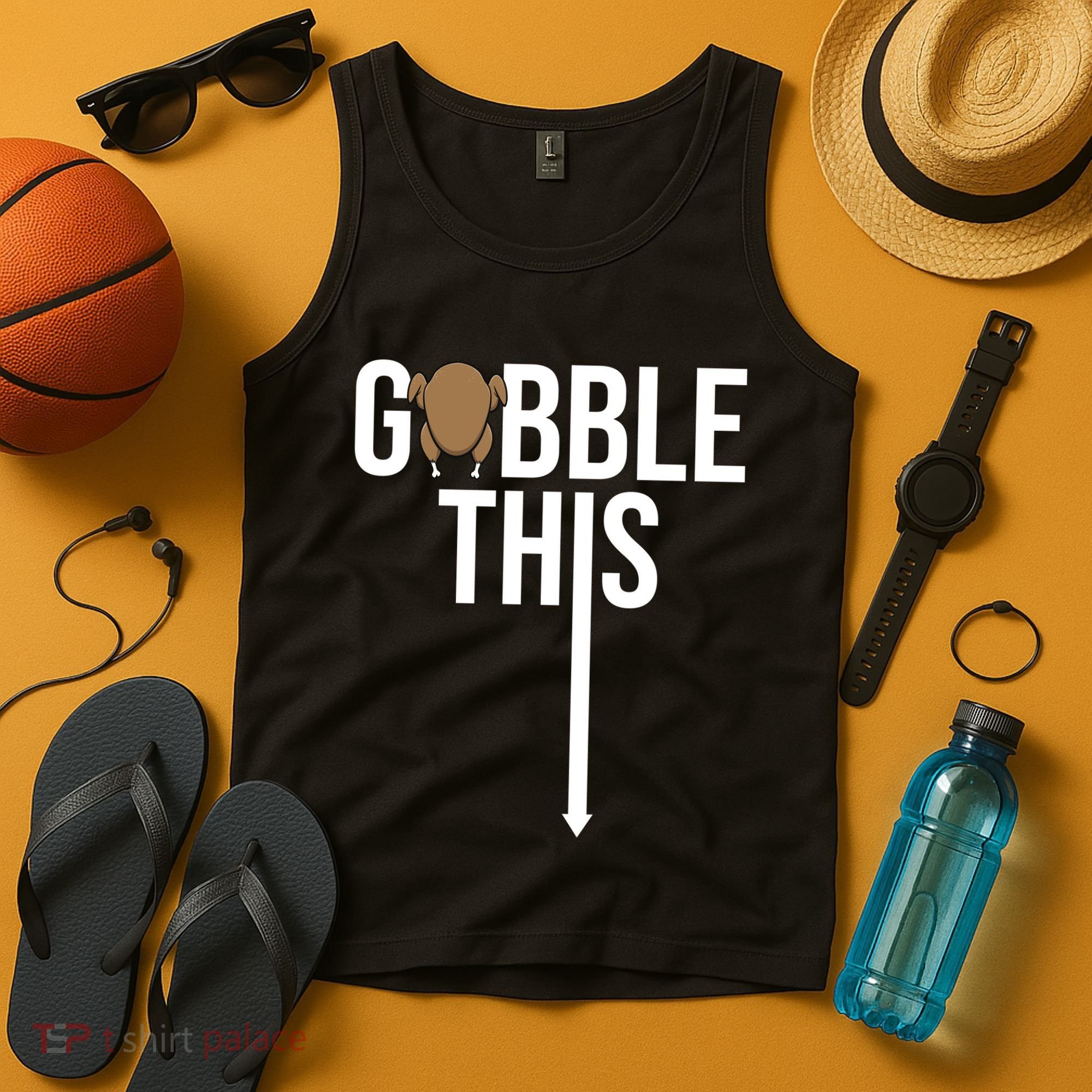 Gobble This Arrow Funny Thanksgiving Holiday Tank Top