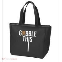 Gobble This Arrow Funny Thanksgiving Holiday Tote Bag thumb 3
