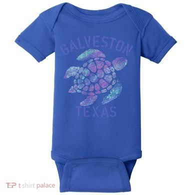 Galveston Tx Beach Design / Tribal Turtle Gift Cute Gift Baby Bodysuit