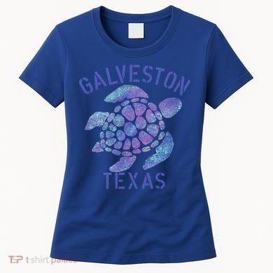 Galveston Tx Beach Design / Tribal Turtle Gift Cute Gift Women's T-Shirt