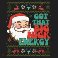 Got That Big Nick Energy Ugly Christmas Sweater Hat thumb 2