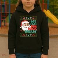 Got That Big Nick Energy Ugly Christmas Sweater Kids Hoodie thumb 3