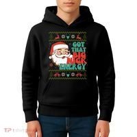 Got That Big Nick Energy Ugly Christmas Sweater Kids Hoodie thumb 4