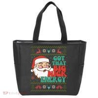 Got That Big Nick Energy Ugly Christmas Sweater Tote Bag thumb 0