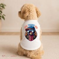 Give Thanks Bro Turkey Thankful Thanksgiving Doggie Tank thumb 2