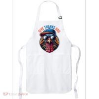 Give Thanks Bro Turkey Thankful Thanksgiving Apron thumb 0