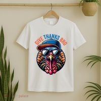 Give Thanks Bro Turkey Thankful Thanksgiving T-Shirt thumb 2