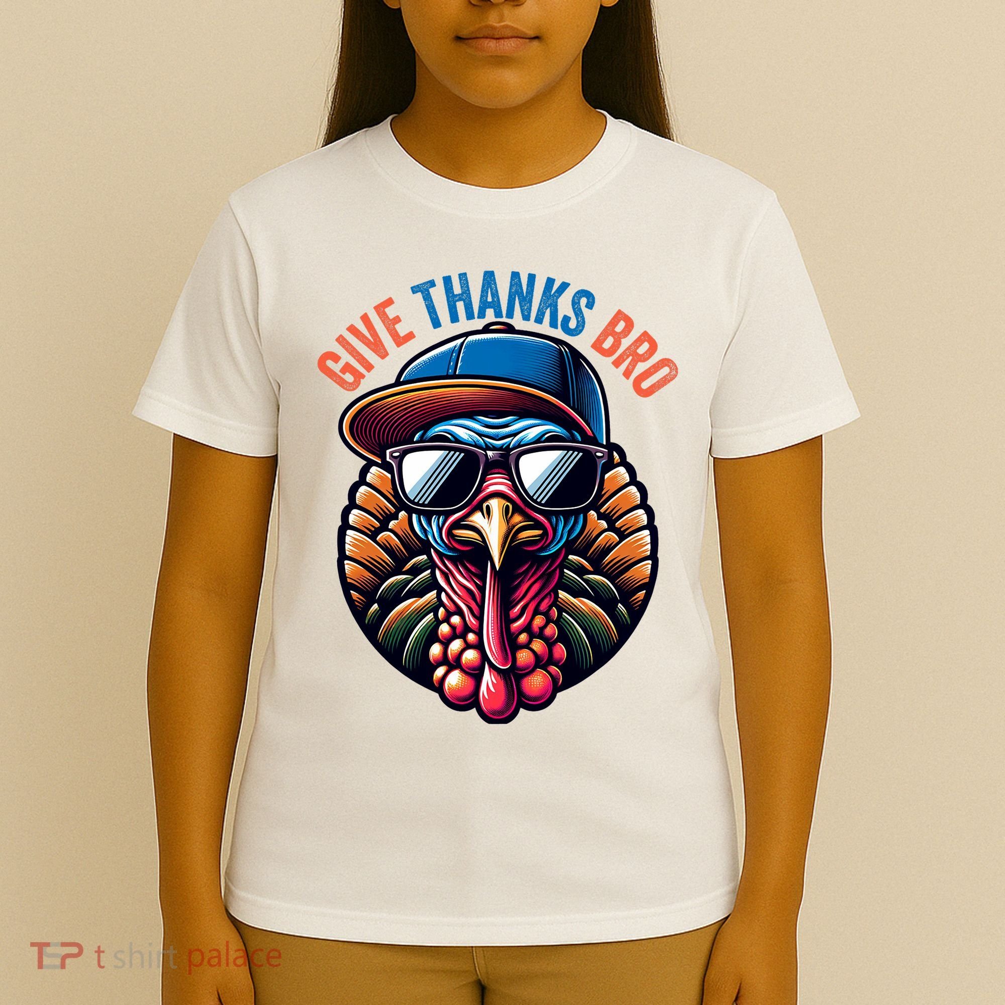 Give Thanks Bro Turkey Thankful Thanksgiving T-Shirt
