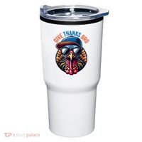 Give Thanks Bro Turkey Thankful Thanksgiving Tumbler thumb 0