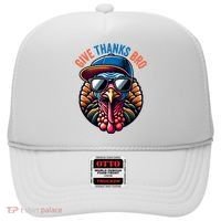 Give Thanks Bro Turkey Thankful Thanksgiving Hat thumb 0