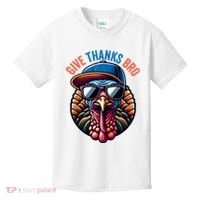 Give Thanks Bro Turkey Thankful Thanksgiving Kids T-Shirt thumb 0