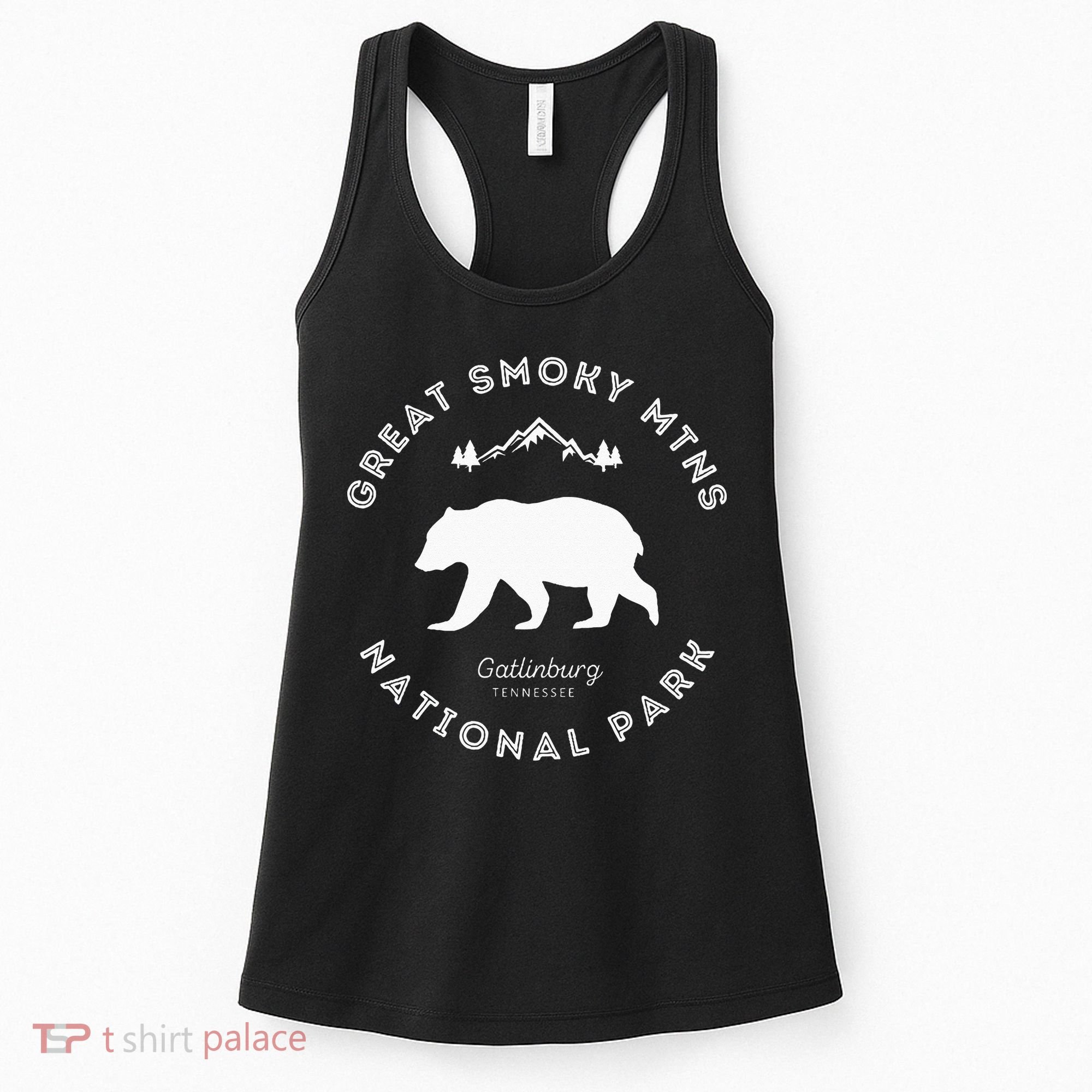 Gatlinburg TN Bear Retro Great Smoky Mountains National Park Women's Tank Top