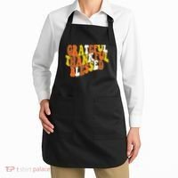 Grateful Thankful Blessed Retro Thanksgiving Apron thumb 2