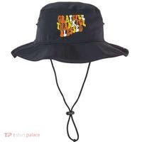 Grateful Thankful Blessed Retro Thanksgiving Bucket Hat thumb 0