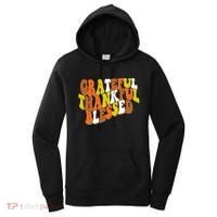 Grateful Thankful Blessed Retro Thanksgiving Women's Hoodie thumb 0