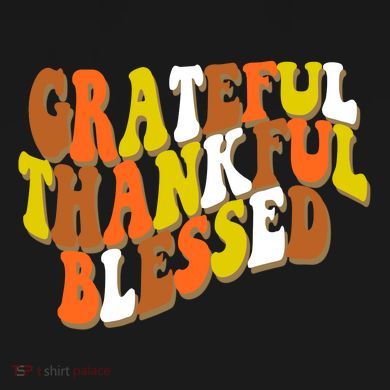 Grateful Thankful Blessed Retro Thanksgiving Tie-Dye T-Shirt