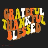 Grateful Thankful Blessed Retro Thanksgiving Hat thumb 2